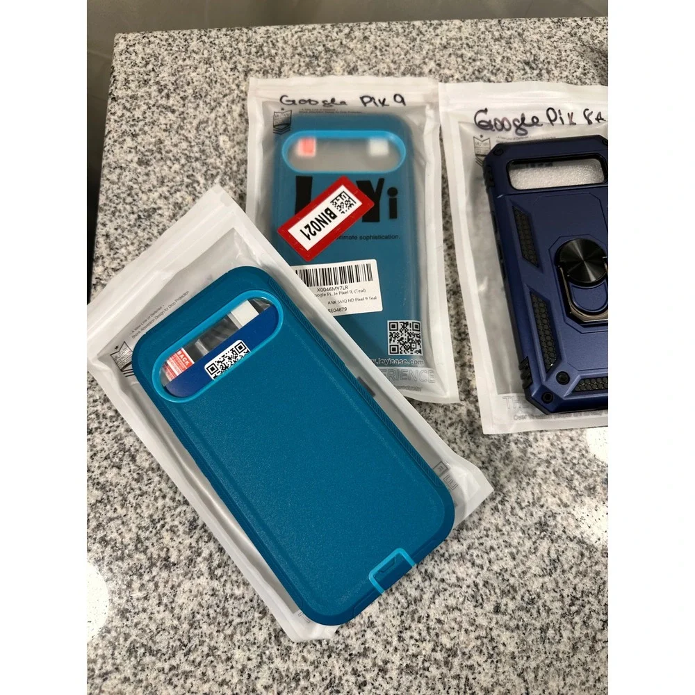 Google Pixel 8 Google 9 lot of‎ 5 Phone Case Ring Holder Dark Blue New resell